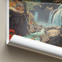 Jharkhand Poster - India Wall Art - Jharkhand Beautiful River Falls Gift
