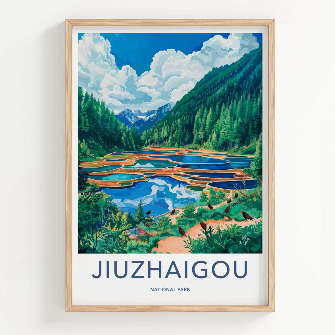 Jiuzhaigou National Park Poster - Scenic Landscape Poster