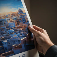 Jodhpur Poster - India Travel Art - Rajasthan Historic Blue City Home Decor