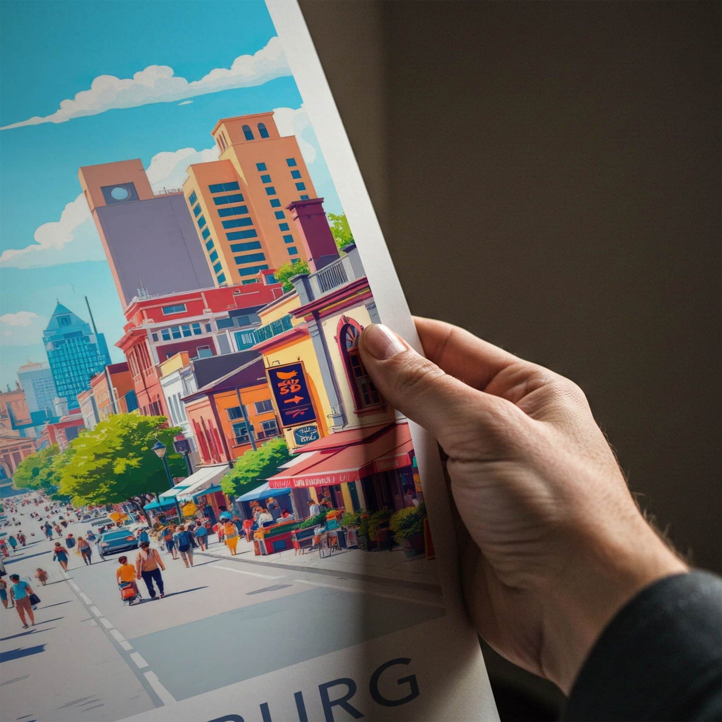 Johannesburg Poster - South Africa Travel Art - Vibrant Urban Cityscape Home Decor