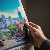 Johannesburg Poster - South Africa Wall Art - Vibrant City Street Gift