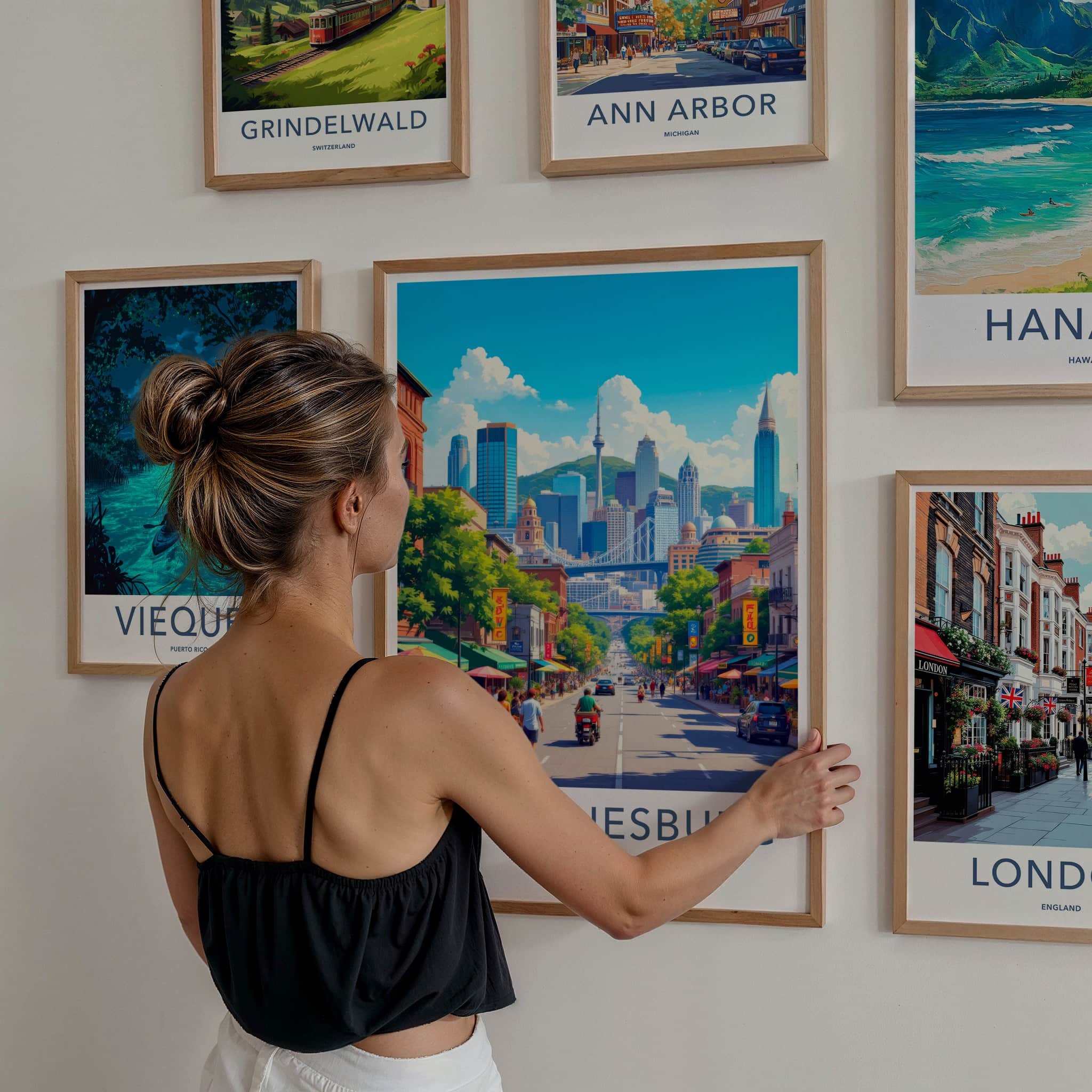 Johannesburg Poster - South Africa Wall Art - Vibrant City Street Gift