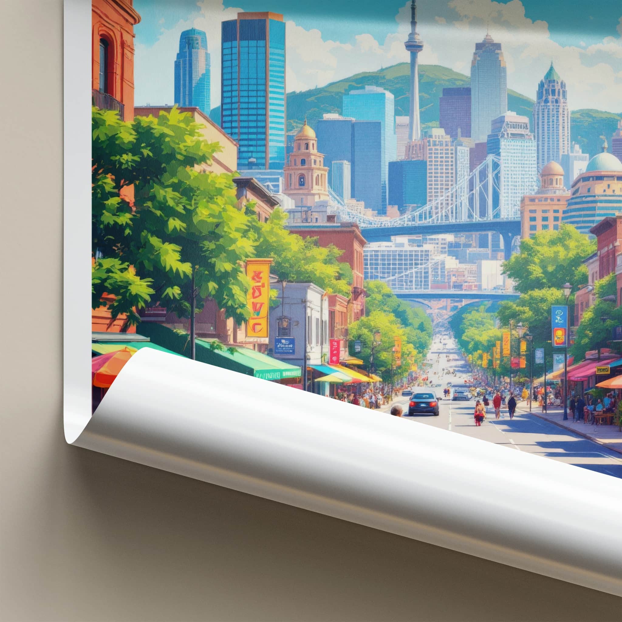 Johannesburg Poster - South Africa Wall Art - Vibrant City Street Gift