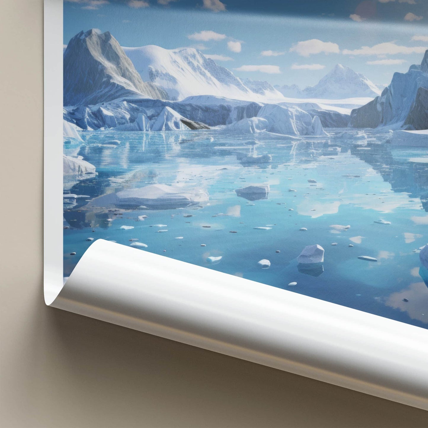 Jokulsarlon Poster - Iceland Wall Art - Floating Ice Lagoon Home Decor