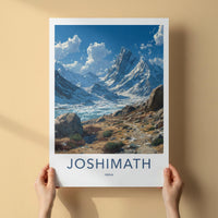 Joshimath Poster - India Art Print - Uttarakhand Icy Mountain Valley Home Decor