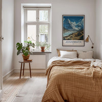 Joshimath Poster - India Travel Art - Uttarakhand Himalayan Icy River Home Decor