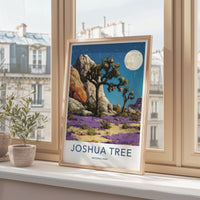 Joshua Tree National Park Poster - California Fine Art - Starry Night Vista Gift