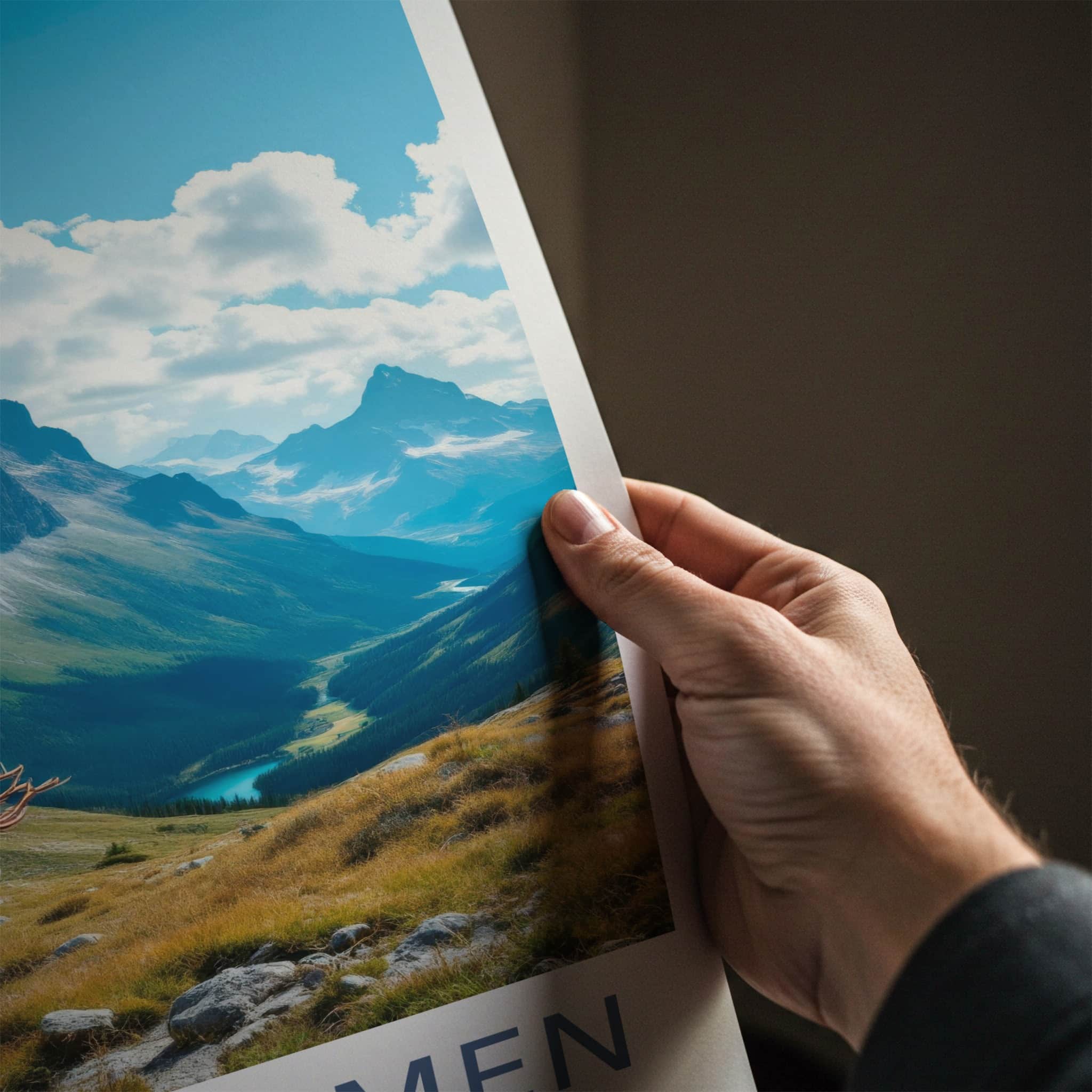 Jotunheimen National Park Poster - Norway Art Print - Wild Reindeer Vista Gift