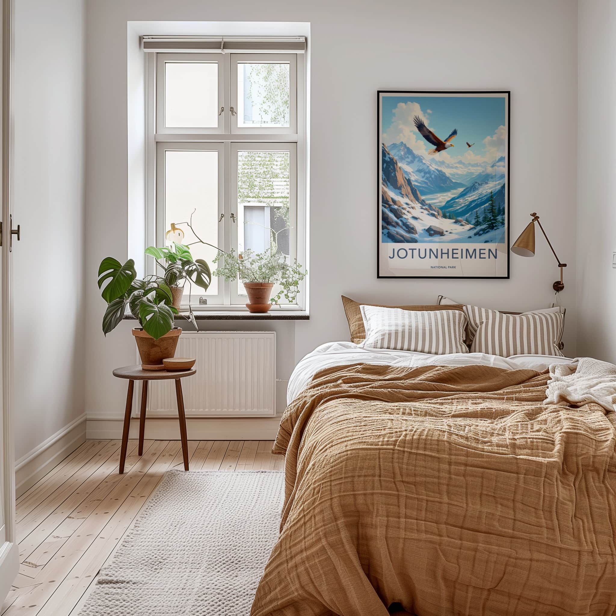 Jotunheimen National Park Poster - Norway Fine Art - Mountain Eagles Fly Gift