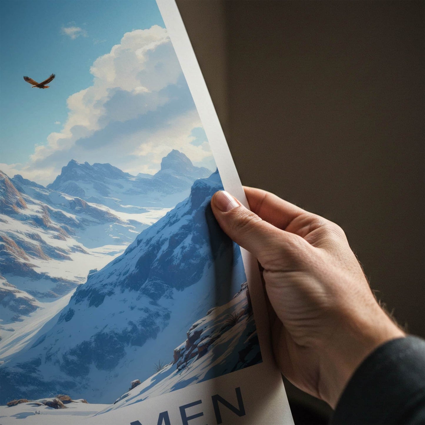 Jotunheimen National Park Poster - Norway Fine Art - Soaring Eagles Mountains Gift