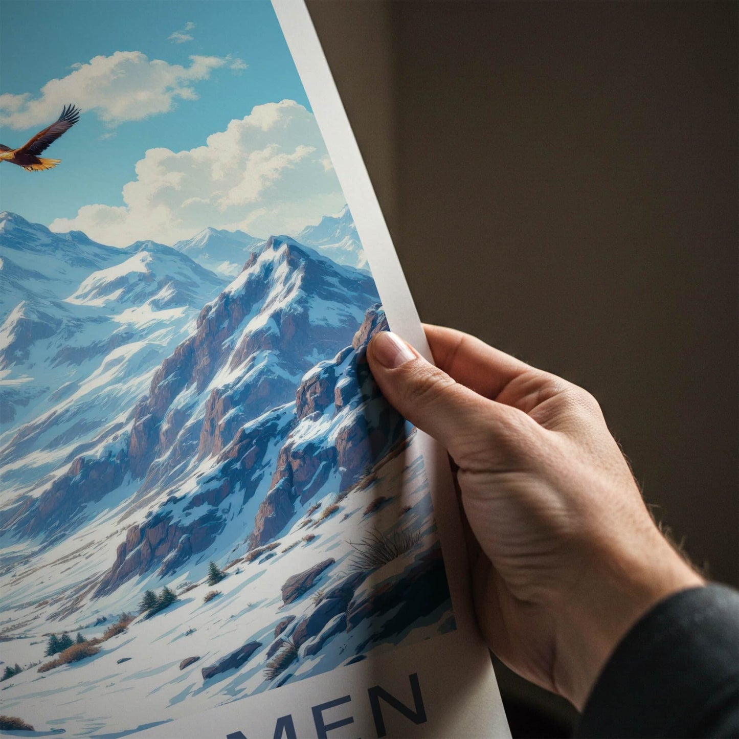 Jotunheimen National Park Poster - Norway Wall Art - Flying Eagles Peaks Gift