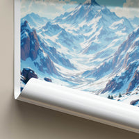 Jotunheimen National Park Poster - Norway Wall Art - Flying Eagles Peaks Gift