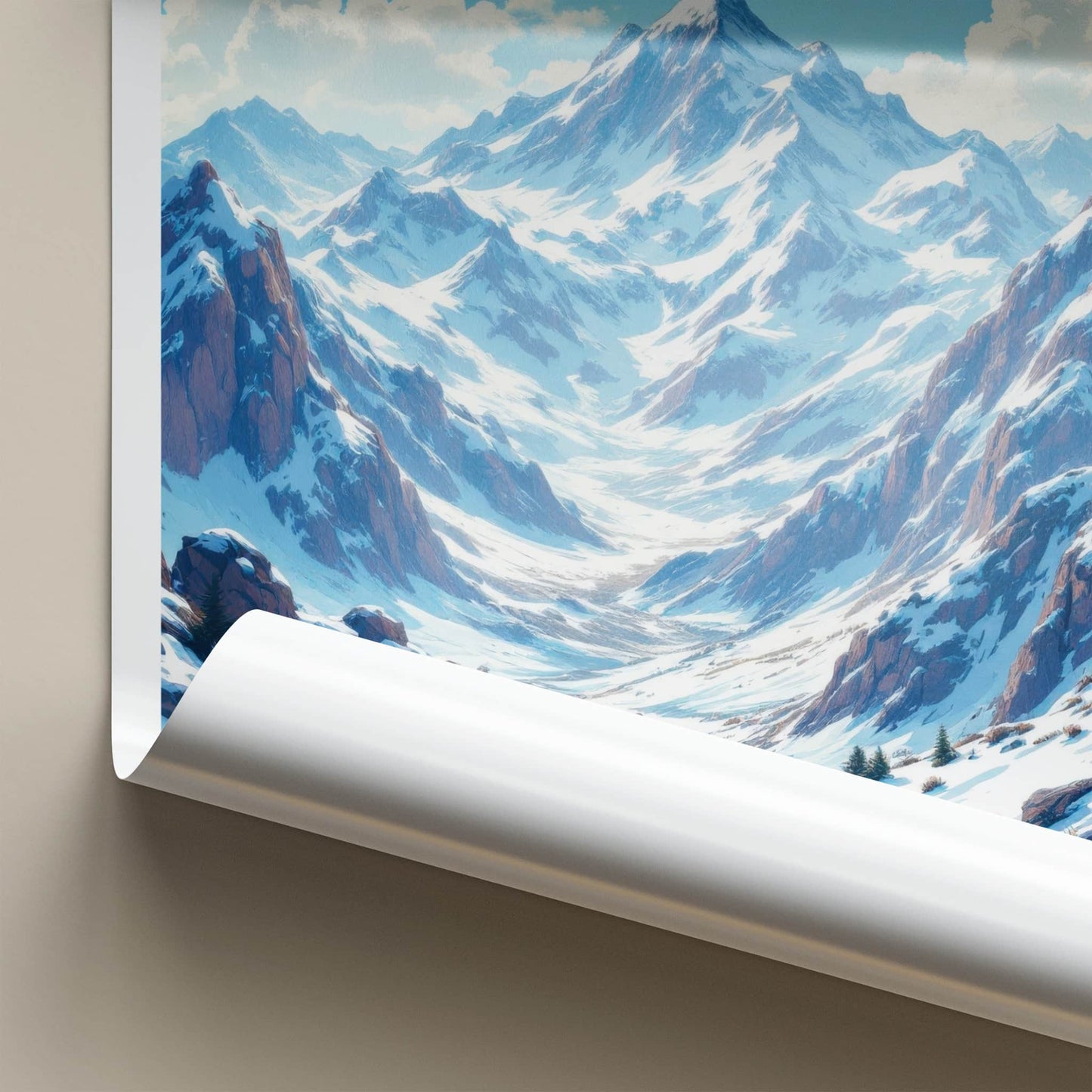 Jotunheimen National Park Poster - Norway Wall Art - Flying Eagles Peaks Gift