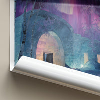Jukkasjarvi Poster - Sweden Travel Art - Aurora Ice Hotel Home Decor