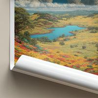 Kaas Pathar Poster - India Travel Art - Maharashtra Floral Valley Wall Decor