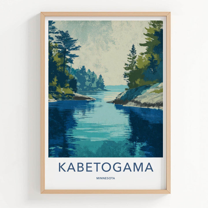 Kabetogama Poster - Minnesota Travel Art - Vivid Lake Forest Home Decor