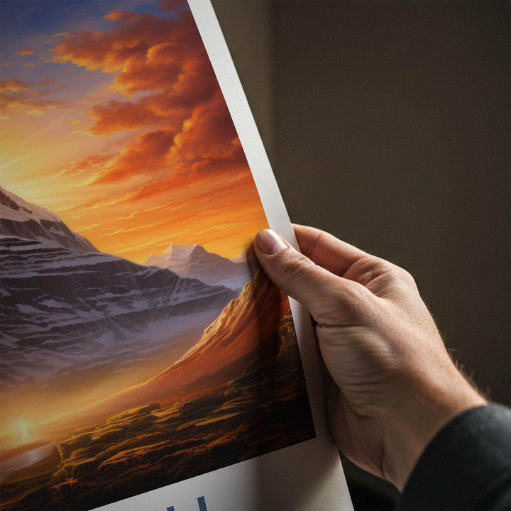 Kailash Poster - Himalaya Wall Art With Shiva Meditation And Snow