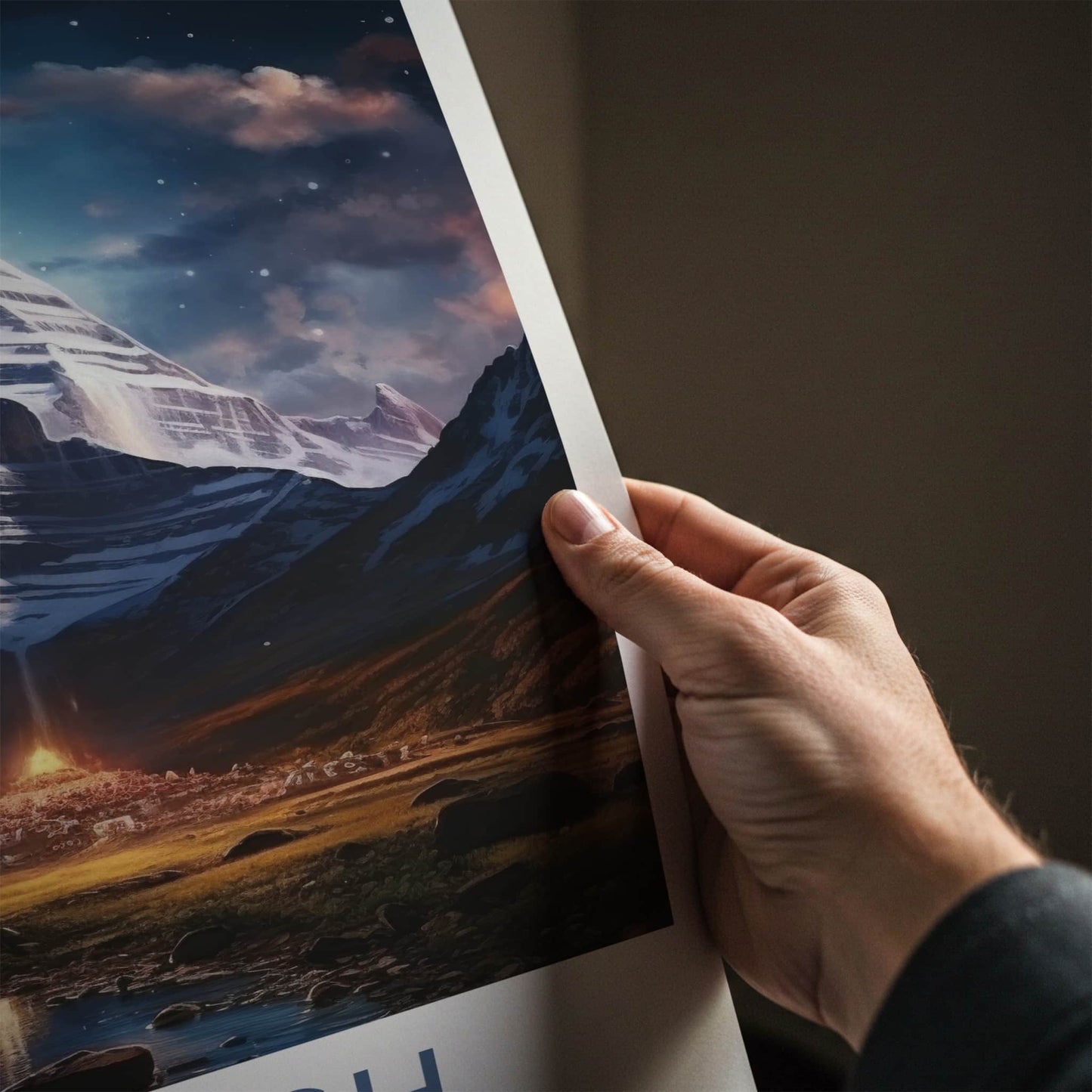 Kailash Poster - Tibet Travel Art - Mystic Mountain Glow Home Decor