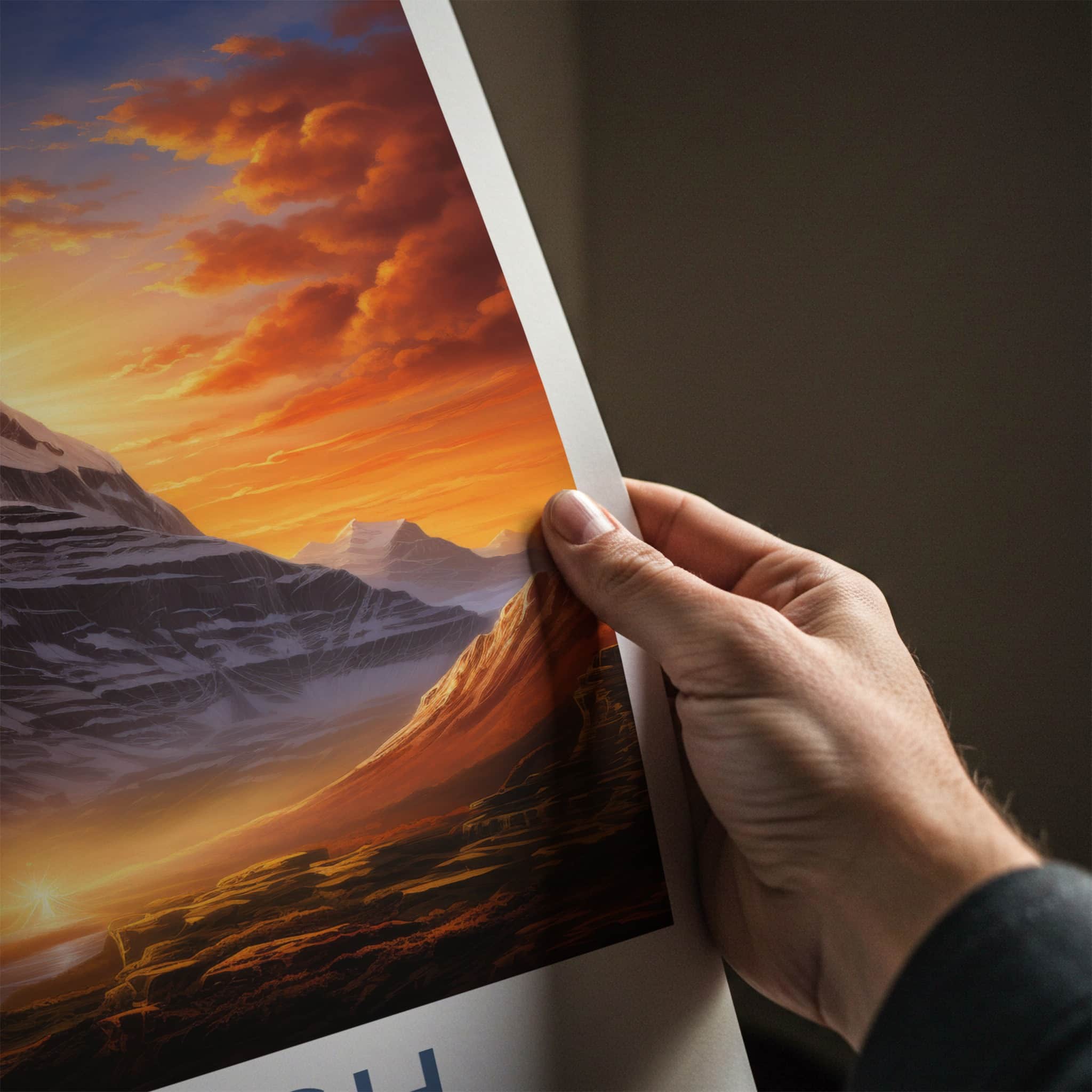 Kailash Poster - Tibet Travel Art - Radiant mountain peak Home Decor
