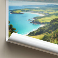 Kaipara Poster - New Zealand Art Print - Turquoise Bay Hills Home Decor