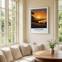 Kaipara Poster - New Zealand Travel Art - Golden Bay Sunset Wall Decor 2
