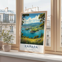 Kaipara Poster - New Zealand Wall Art - Coastal Bay Vista Home Decor