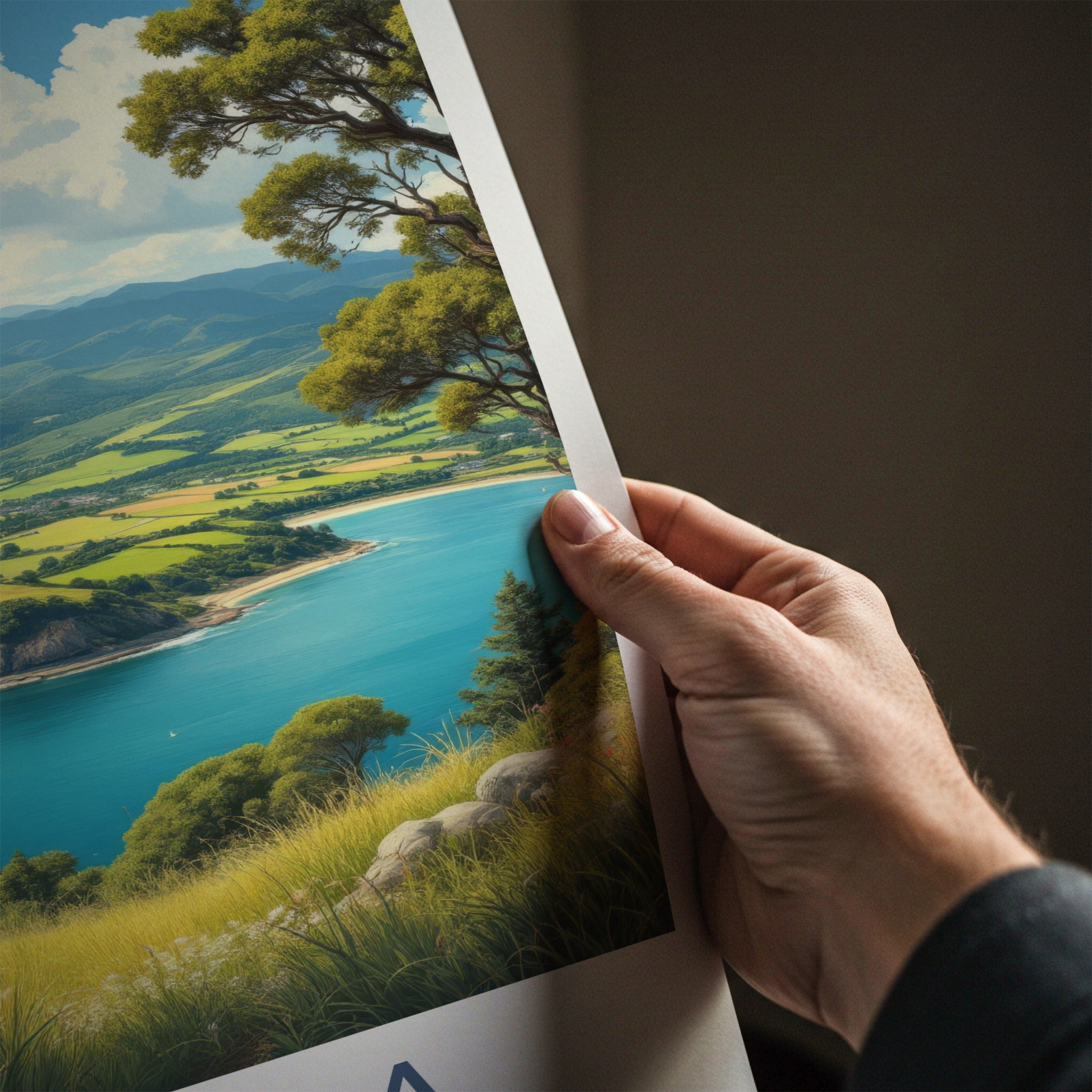 Kaipara Poster - New Zealand Wall Art - Coastal Bay Vista Home Decor