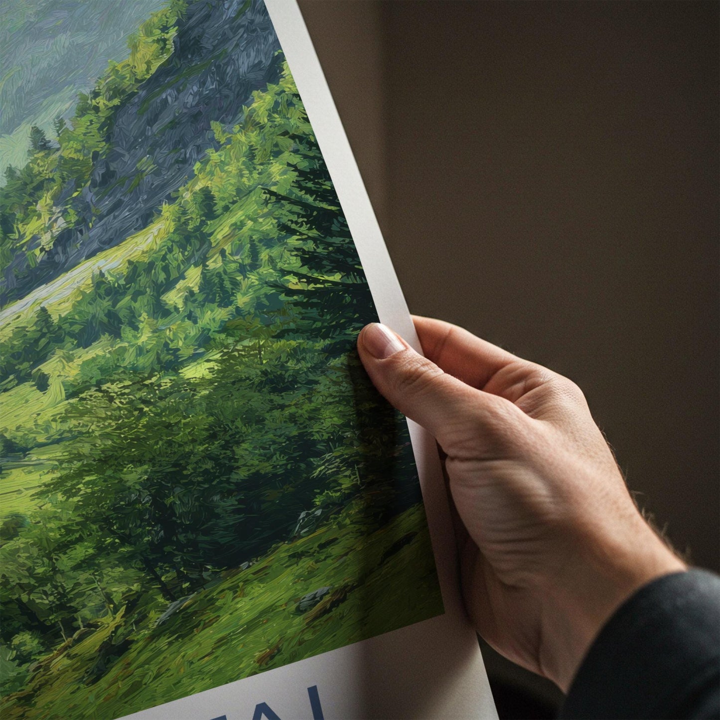 Kaisertal Poster - Austria Wall Art - Lush Mountain Valley Home Decor