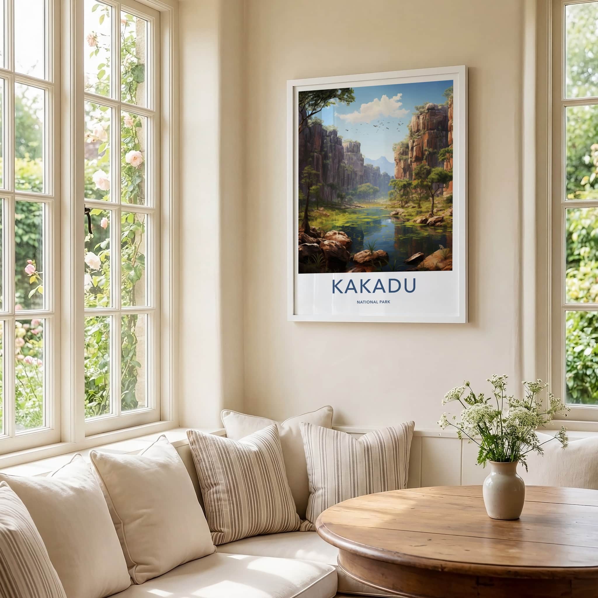 Kakadu National Park Poster - Australia Travel Art - Canyon River Landscape Home Decor