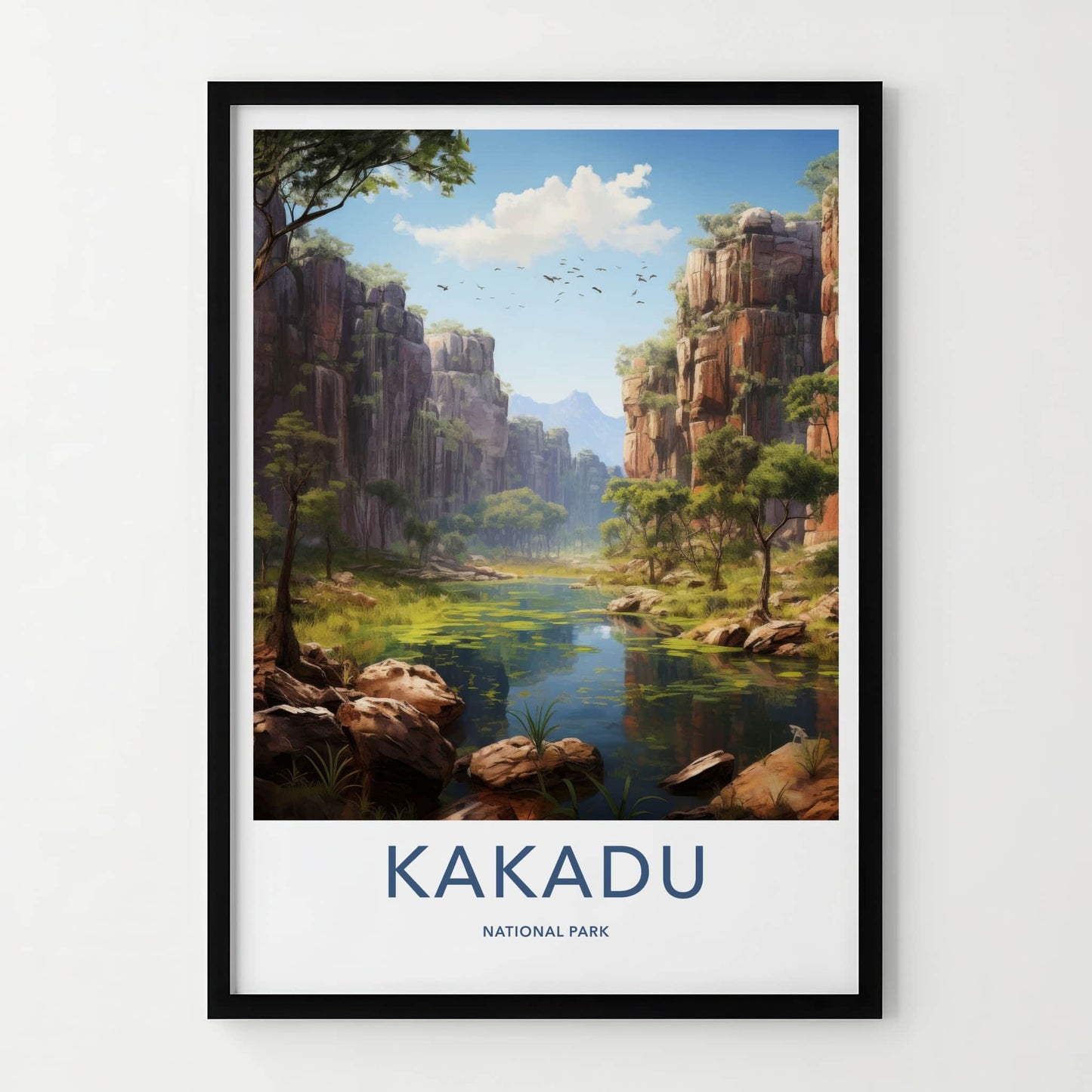 Kakadu National Park Poster - Australia Travel Art - Canyon River Landscape Home Decor