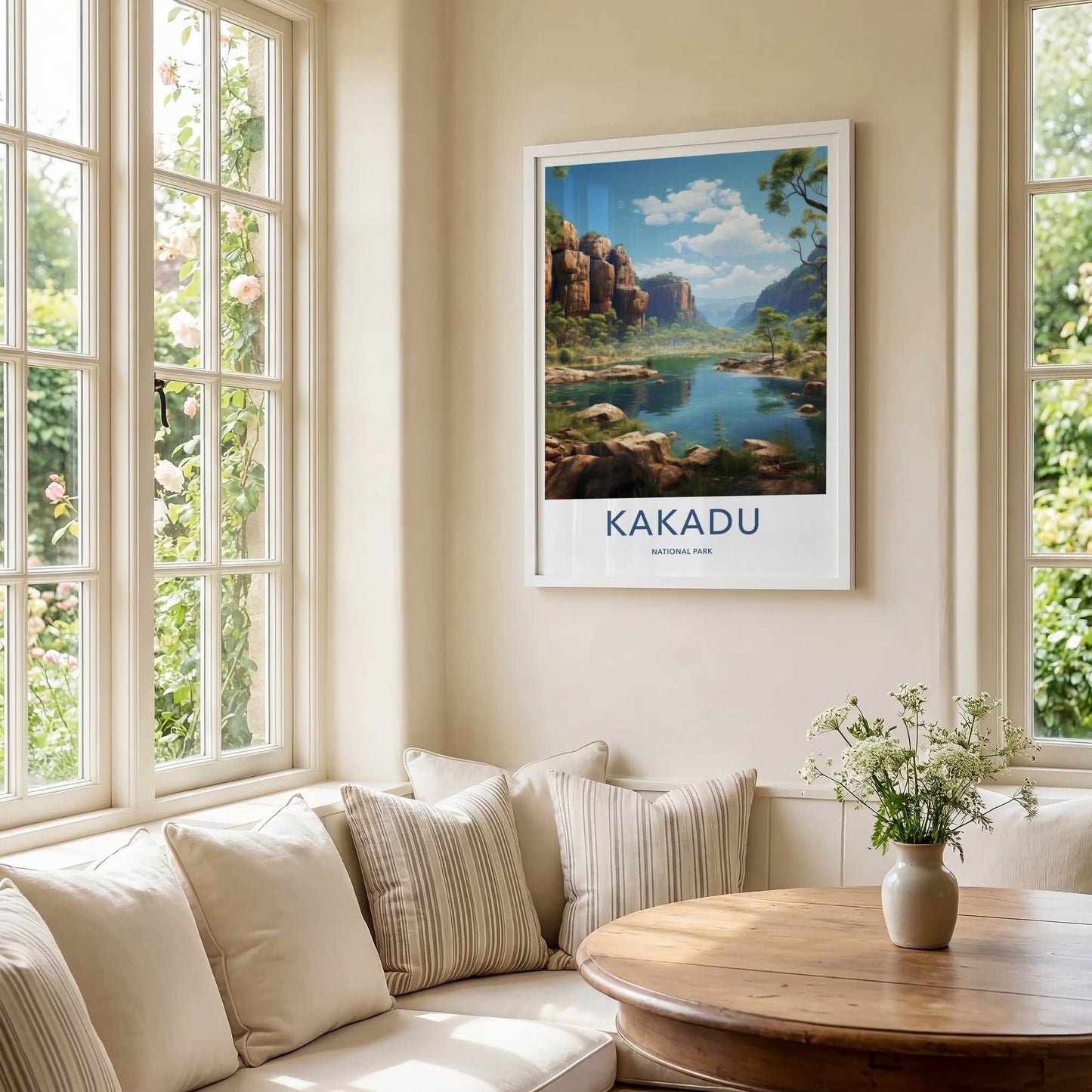 Kakadu National Park Poster - Australia Travel Art - Rocky Gorge Lake Home Decor