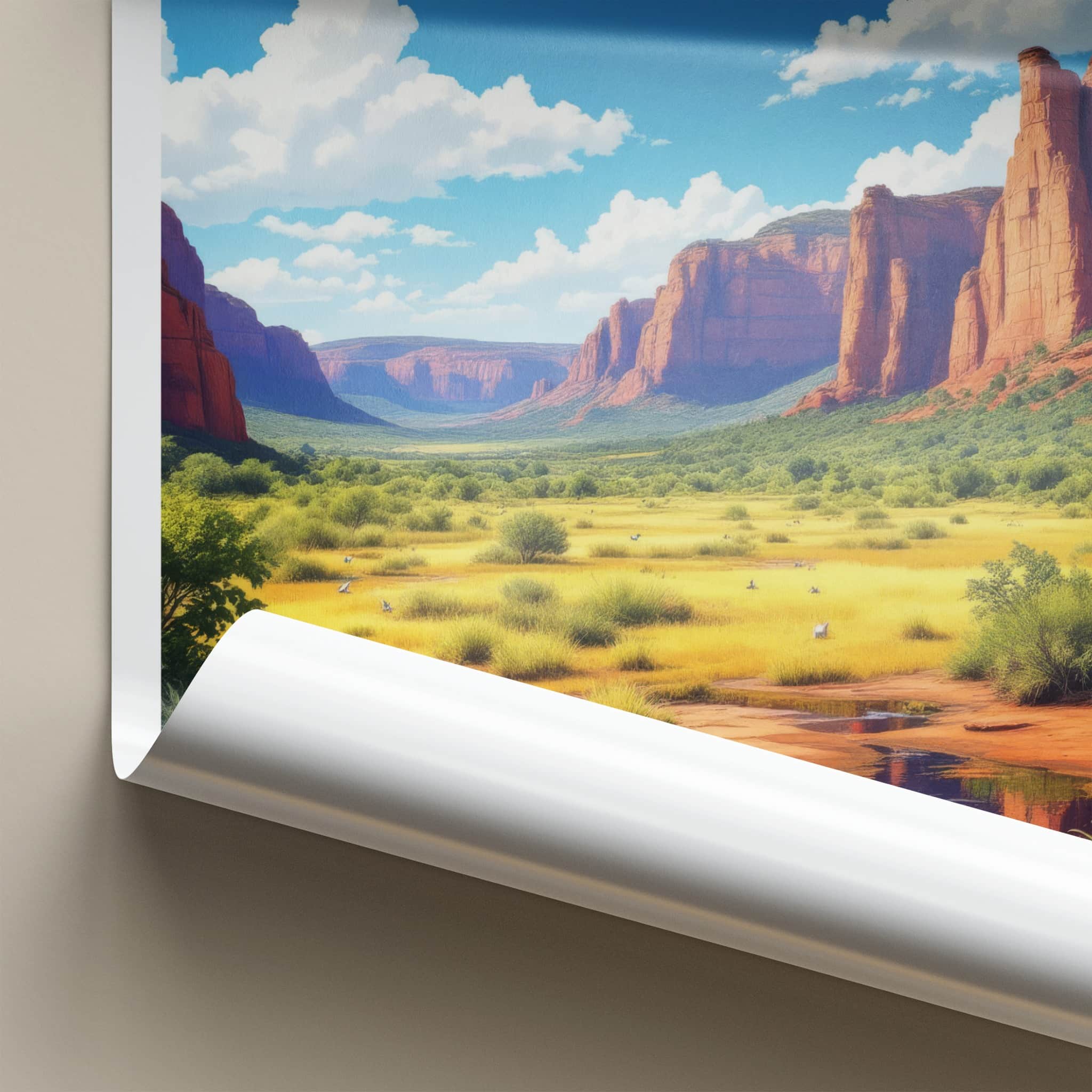 Kakadu National Park Poster - Australia Travel Art - Vibrant Canyon Stream Home Decor