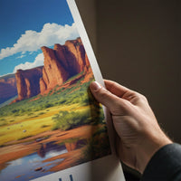 Kakadu National Park Poster - Australia Travel Art - Vibrant Canyon Stream Home Decor