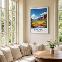 Kakadu National Park Poster - Australia Travel Art - Vibrant Canyon Stream Home Decor