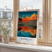 Kakadu National Park Poster - Australia Wall Art - Orange Sky Cliffs Gift