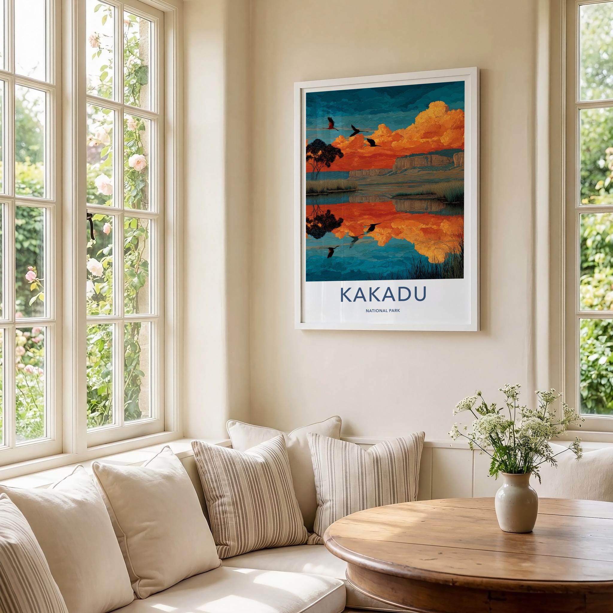Kakadu National Park Poster - Australia Wall Art - Orange Sky Cliffs Gift