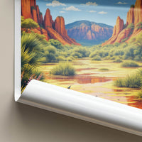 Kakadu National Park Poster - Australia Wall Art - Red Rocks Wetland Birds Gift