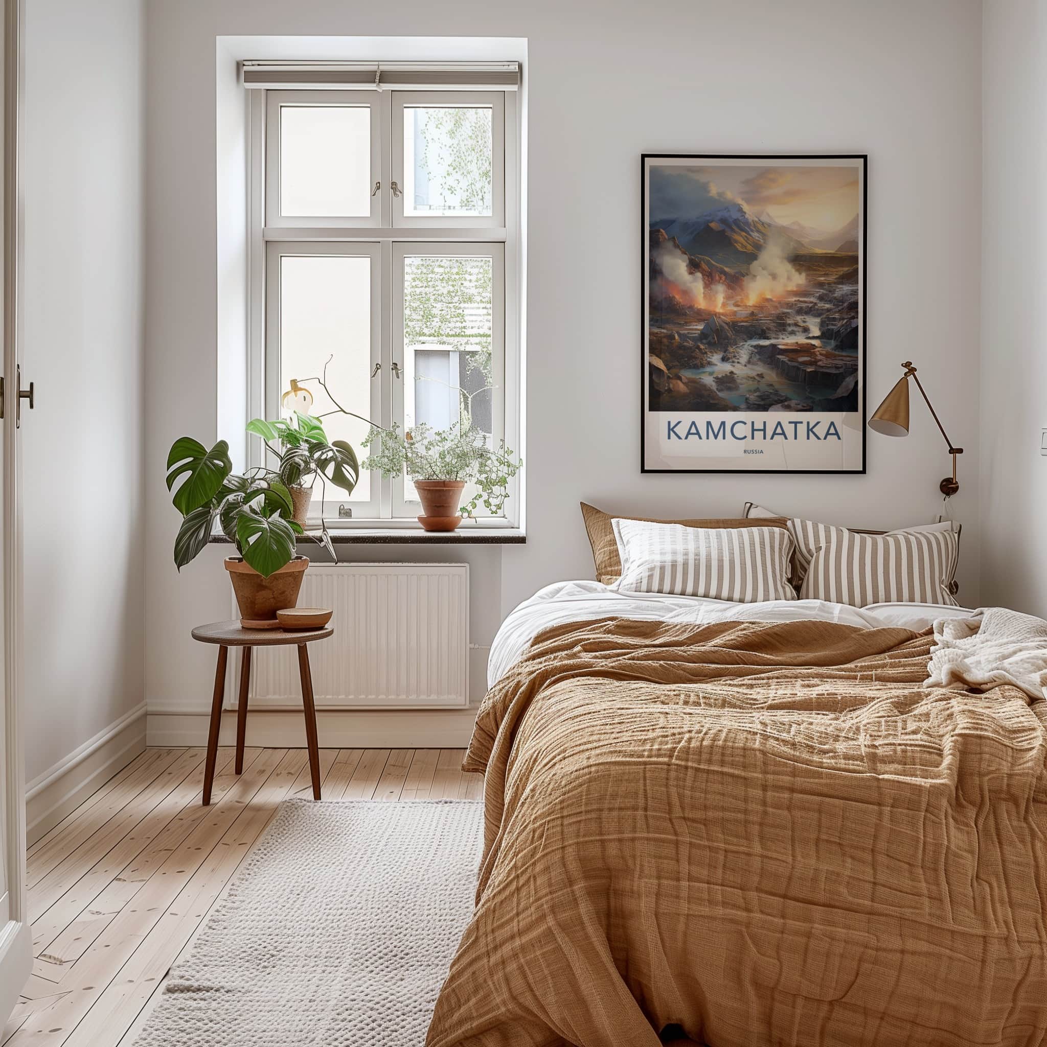 Kamchatka Poster - Russia Art Print - Steaming River Valley Home Decor