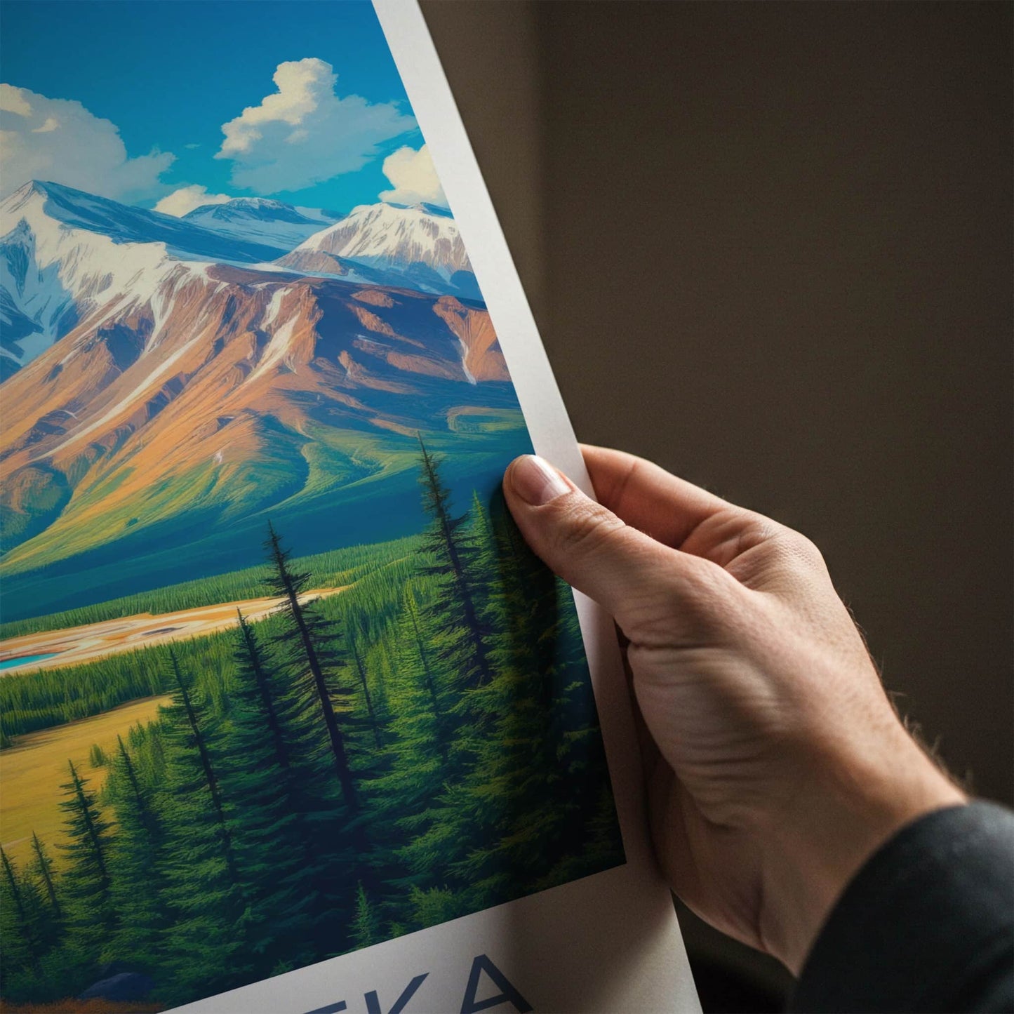 Kamchatka Poster - Russia Travel Art - Mountain Valley Spring Home Decor