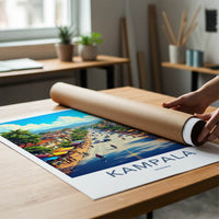Kampala Poster - Uganda Travel Art - Africa City Street Wall Decor