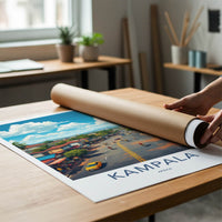 Kampala Poster - Uganda Travel Art - Vibrant City Scene Home Decor