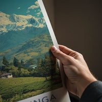 Kanchenjunga Poster - India Sikkim Tea Garden Views Art Print