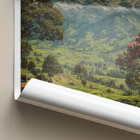 Kanchenjunga Poster - India Snowy Mountain Train Travel Print