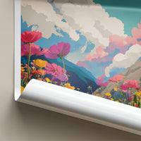 Kandahar Poster - Afghanistan Travel Art - Colorful Flower Field Home Decor