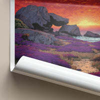 Kangaroo Island Poster - Australia Art Print - Vibrant Coastal Sunset Home Art