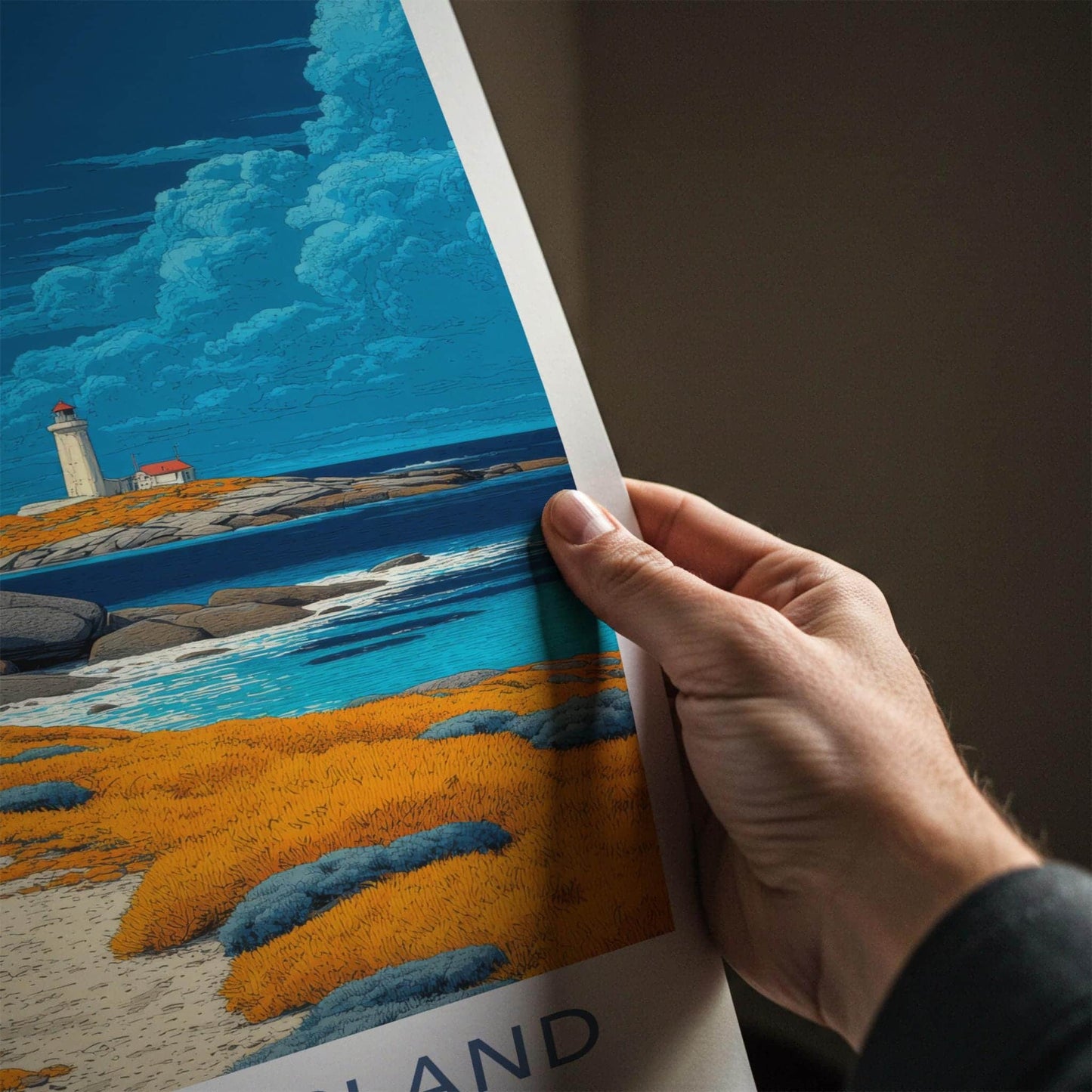 Kangaroo Island Poster - Australia Travel Art - Coastal Lighthouse Path Wall Decor