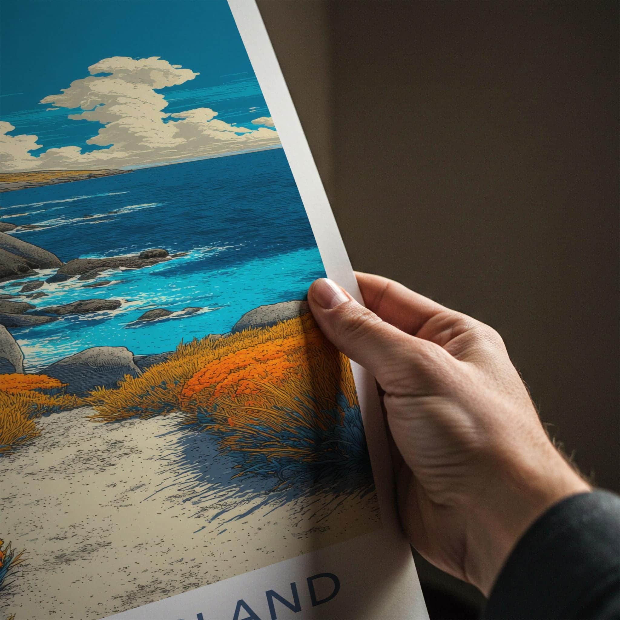 Kangaroo Island Poster - Australia Wall Art - Lighthouse Coastal Path Home Decor