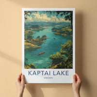 Kaptai Lake Poster - Bangladesh Art Print - Scenic Mountain Lake Wall Decor
