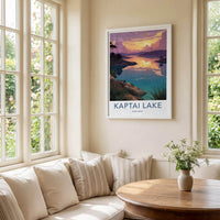 Kaptai Lake Poster - Bangladesh Travel Art - Tranquil Lake Sunset Home Decor