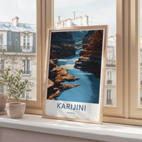 Karijini Poster - Australia Framed Print - Layered Rock Canyon Framed Decor